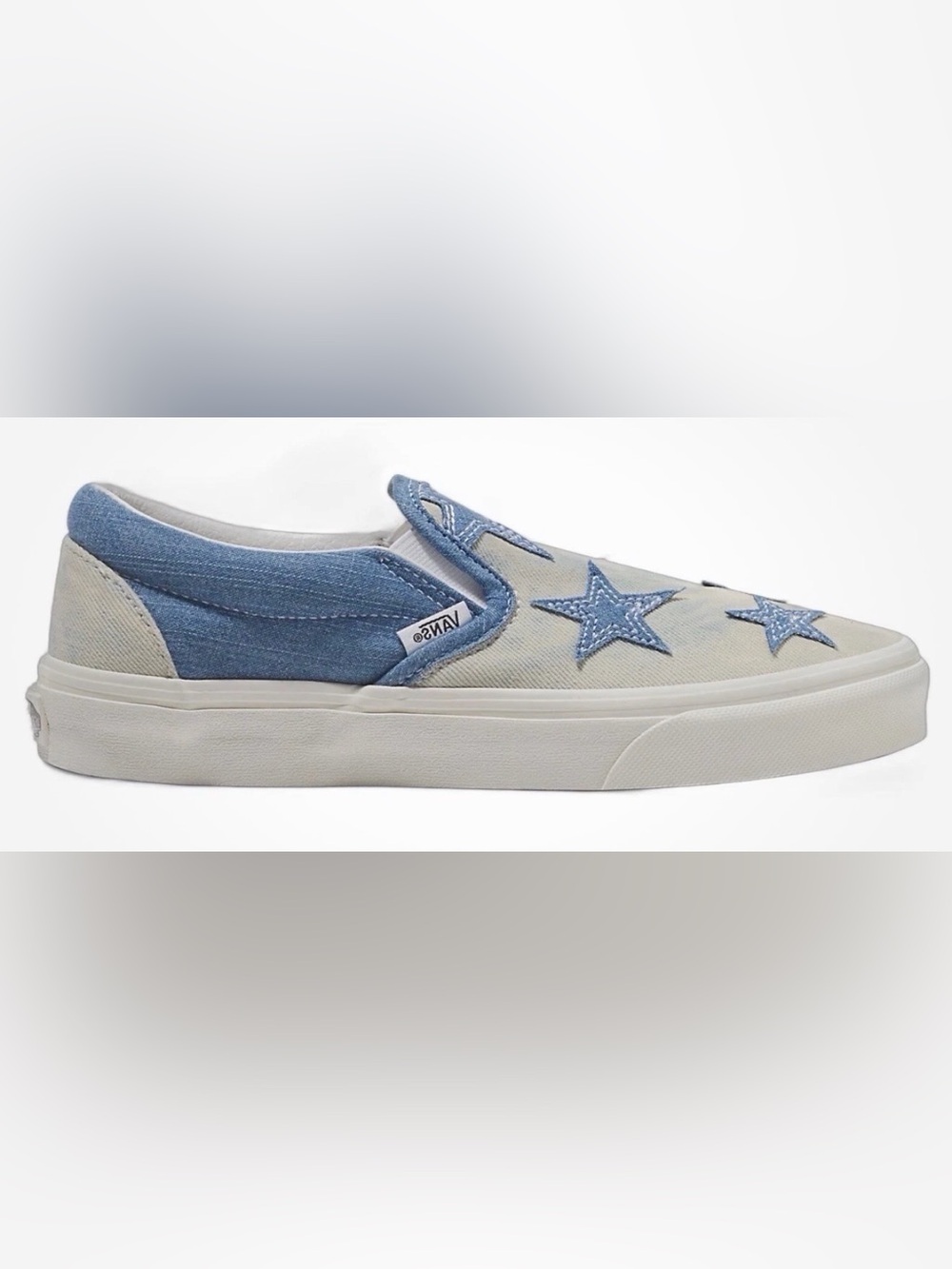VANS FU CLASSIC SLIP-ON Sneakers Starry Night Denim Womens New!!(5.5)